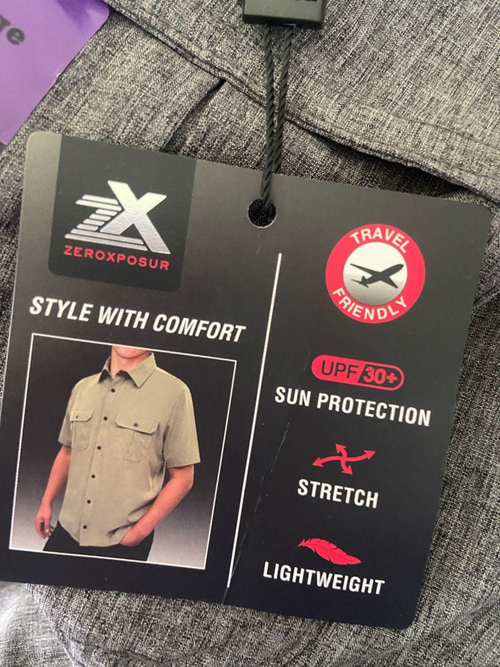 NWT Zeroxposur Travel Series Sun protection shirt - Picture 7 of 7